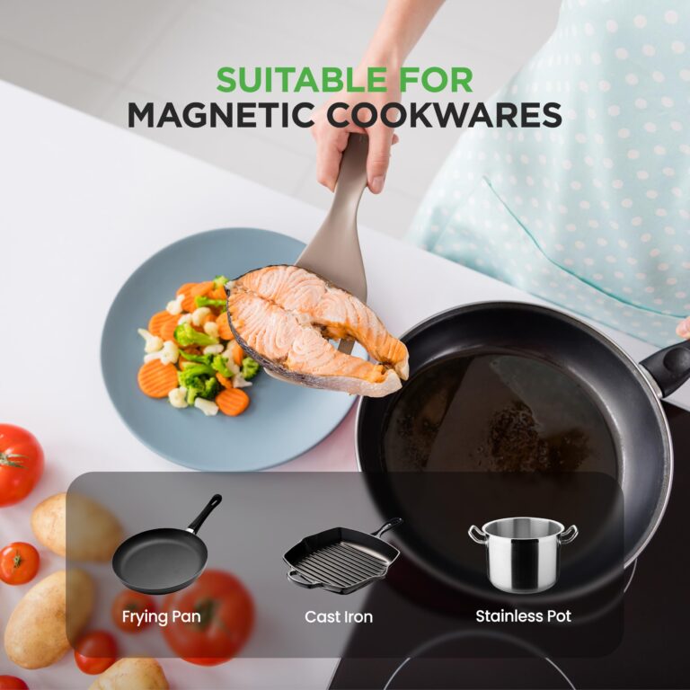 NutriChef Induction Cooktop 2 Burner, Electric Stove - Adjustable Temperature, Digital Touch Sensors, Stain-Resistant/Easy-to-Clean, Induction Hot Plate, 20 x 11 Inch - 1800 Watt - Image 4