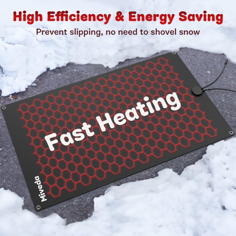 Miveda Snow Melting Mats Outdoor, Heated Snow Melting Mats with Timer, Non-Slip Rubber Heat Mats for Snow Ice, 11ft Power Cord, 110V Heated Outdoor Mats for Walkways, Driveways 30 * 48 - Image 7