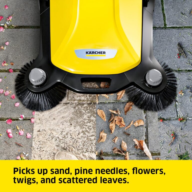 Kärcher - S 6 Twin Walk-Behind Outdoor Hand Push Floor Sweeper - 10 Gallon Capacity - 33.9" Sweeping Width - Sweeps up to 32,300 Square Feet/Hour - Image 6
