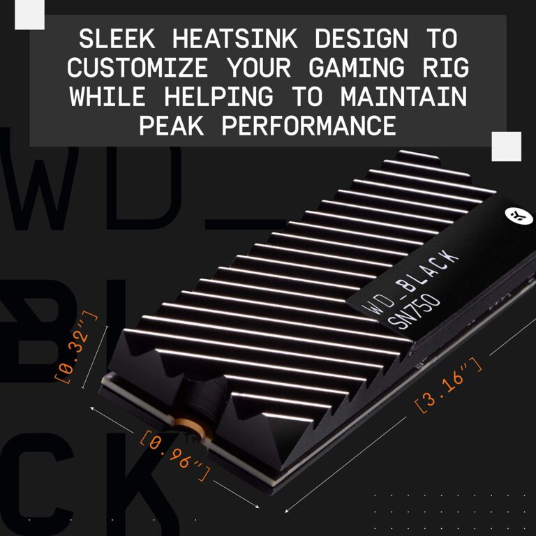 Western Digital 2TB SN750 NVMe Internal Gaming SSD Solid State Drive with Heatsink - Gen3 PCIe, M.2 2280, 3D NAND, Up to 3,400 MB/s - WDS200T3XHC - Image 8