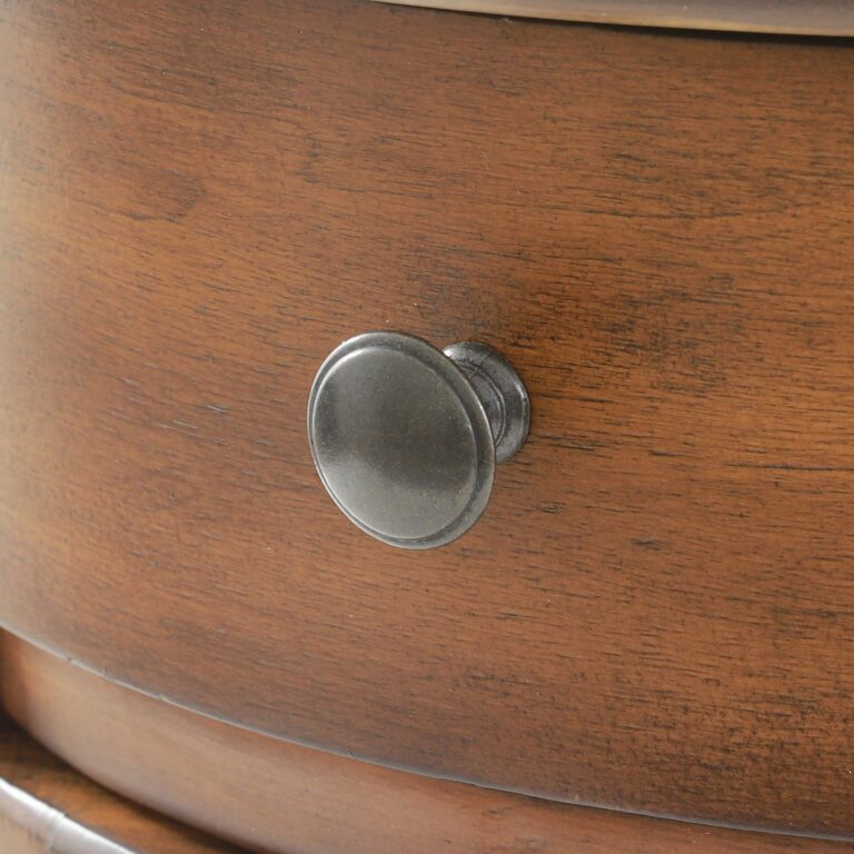 Decor Therapy Keaton Round Storage Side Table, Honeynut - Image 3