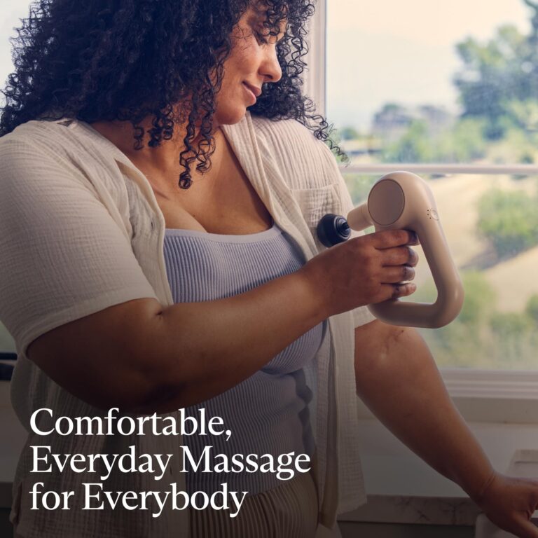 TheraGun Relief Handheld Percussion Massage Gun - Easy-to-Use, Comfortable & Light Personal Massager for Every Day Pain Relief Massage Therapy in Neck, Back, Leg, Shoulder and Body (Sand) - Image 6