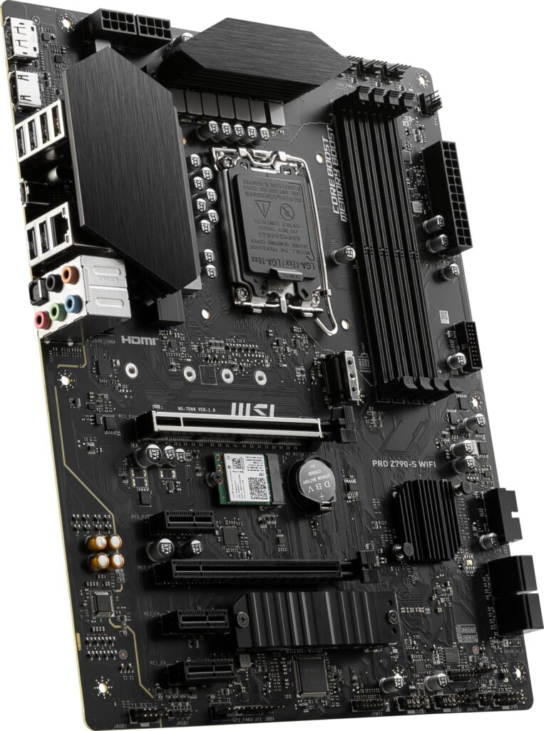 MSI PRO Z790-S WiFi ProSeries Motherboard (Supports 12th/13th/14th Gen Intel Processors, LGA 1700, DDR5, PCIe 5.0, M.2, 2.5Gbps LAN, USB 3.2 Gen2, HDMI/DP, Wi-Fi 6E, Bluetooth 5.3, ATX) - Image 4