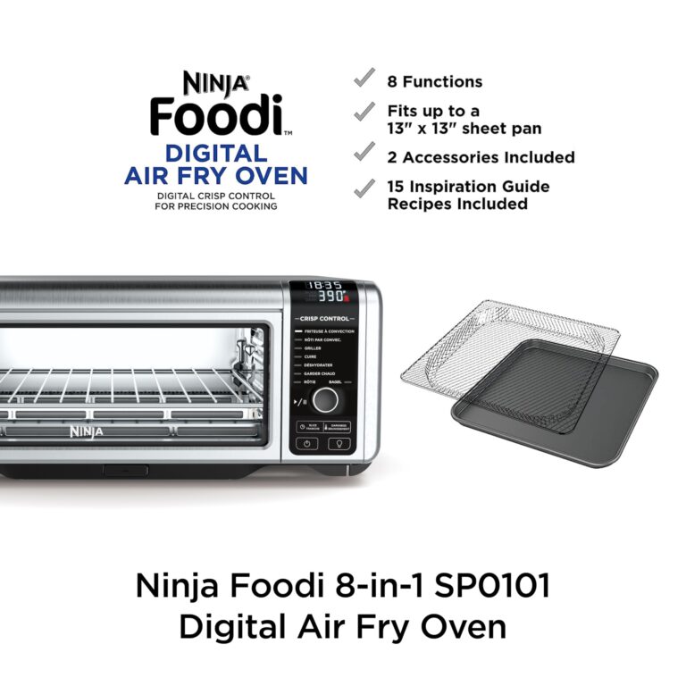 Ninja Foodi SP101/FT102CO Digital Fry, Convection Oven, Toaster, Air Fryer, Flip-Away for Storage, with XL Capacity, and a Stainless Steel Finish (Renewed) - Image 10