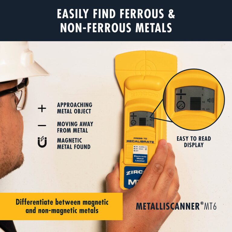 Zircon MetalliScanner MT6 Professional Metal Detector,Yellow,12.17 x 8.23 x 3.58 inches - Image 6