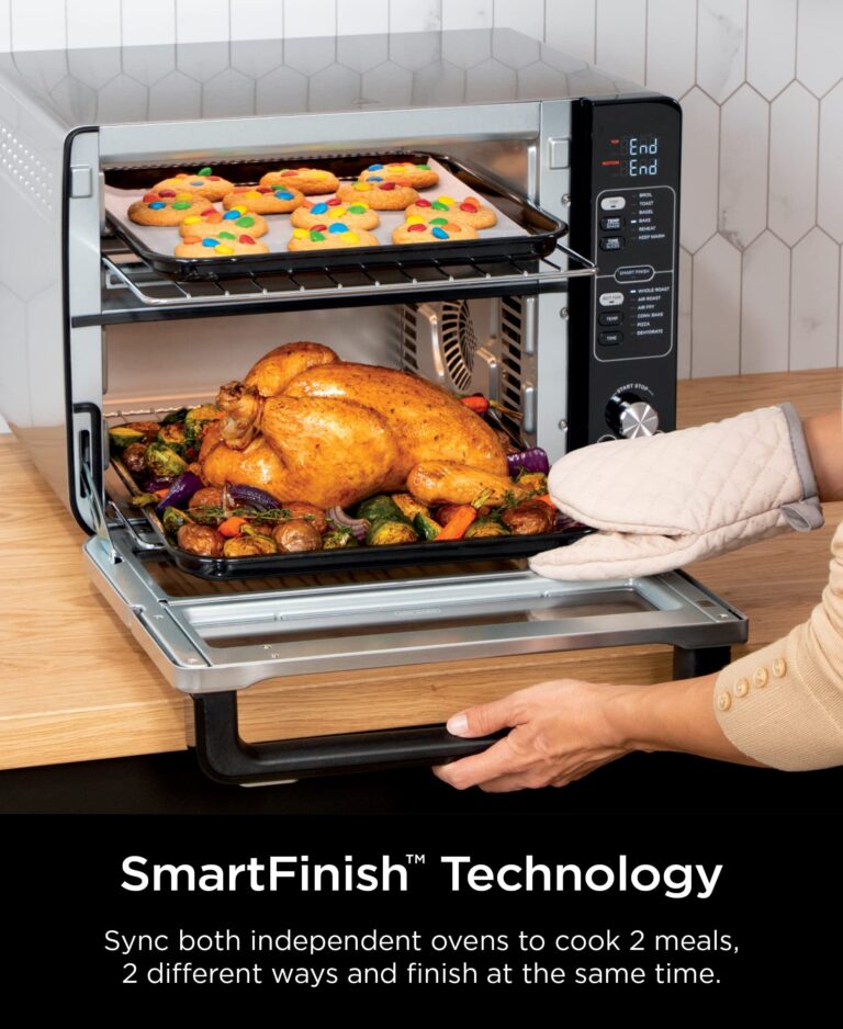 Ninja DCT401 12-in-1 Double Oven with FlexDoor, FlavorSeal & Smart Finish, Rapid Top Convection and Air Fry Bottom , Bake, Roast, Toast, Air Fry, Pizza and More, Stainless Steel - Image 9