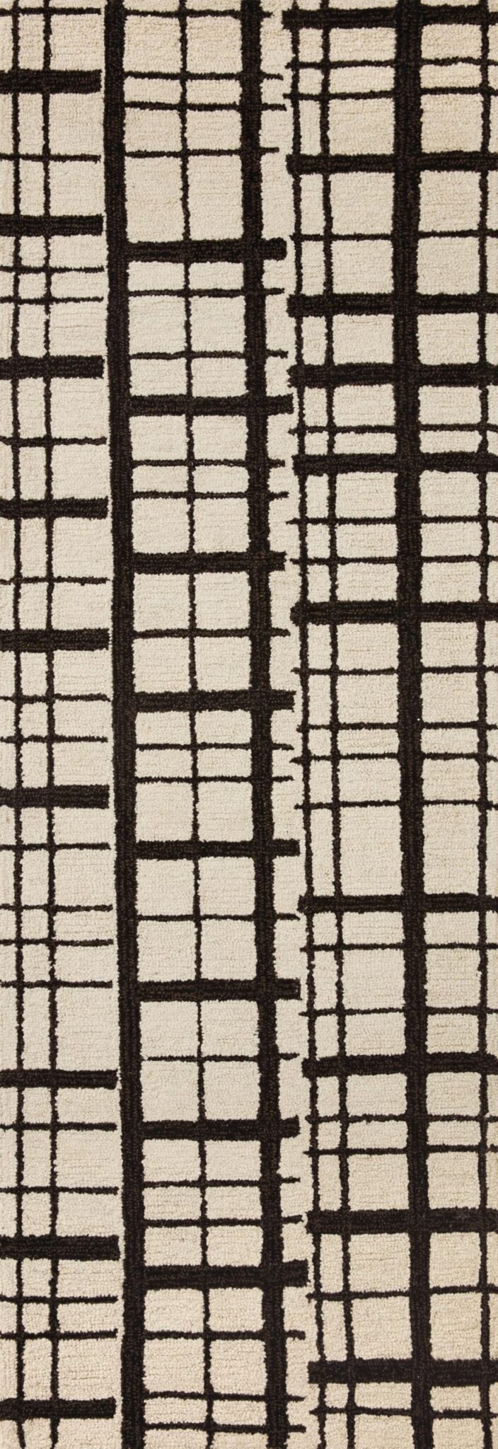 Loloi Chris Loves Julia x Polly Collection POL-02 Black/Ivory 5'-0" x 7'-6" Area Rug - Image 6