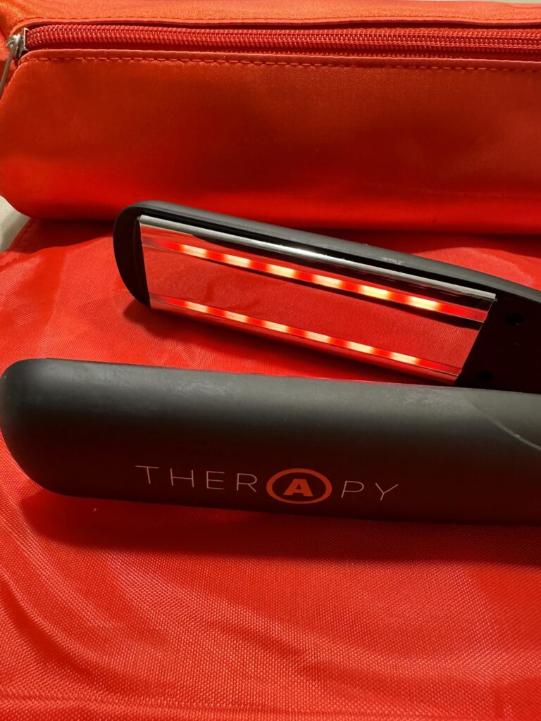 Therapy Iron - 1 1/4" Ceramic an Titanium Plates with Infrared Technology That Repairs Hair (Black) - Image 4