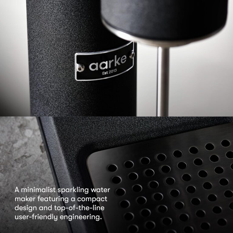 aarke Carbonator lll with CO2 Cylinder, Sparkling & Carbonation Water Machine, Stainless Steel with PET BPA-Free Reusable Bottle Volume 800 mL (Matte Black) - Image 8