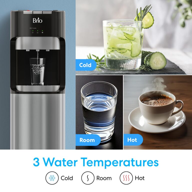 Brio Commercial Grade Bottleless Ultra Safe Reverse Osmosis Drinking Water Filter Water Cooler Dispenser-3 Temperature Settings Hot, Cold & Room Water - UL Approved – Point of Use - Image 7