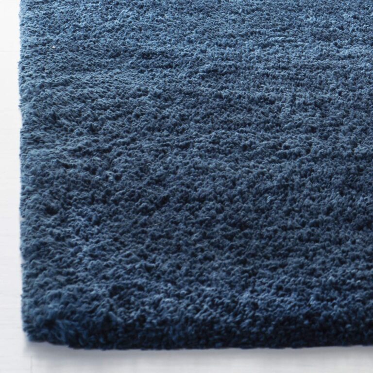 SAFAVIEH Fontana Shag Collection Area Rug - 9' x 12', Blue, Solid Design, Non-Shedding & Easy Care, 2-inch Thick Ideal for High Traffic Areas in Living Room, Bedroom (FNT800M) - Image 5
