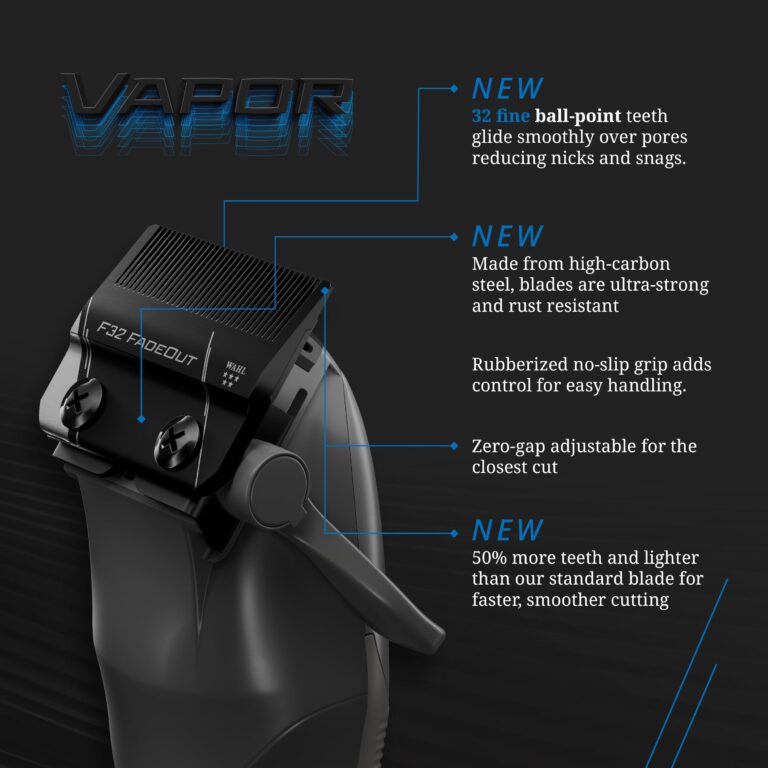 Wahl Professional 5 Star Vapor Clipper Corded and Cordless Operation F32 Adjustable Balding Blade Adaptable Speed - Image 6