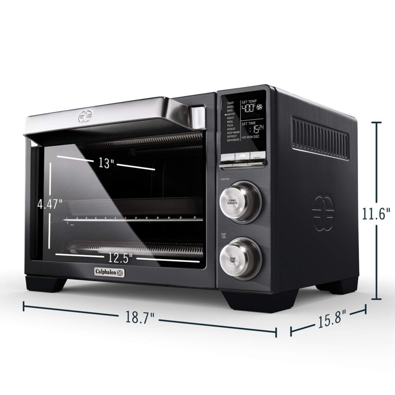 Calphalon Air Fryer Oven, 11-in-1 Toaster Oven Air Fryer Combo, 26.4 QT/25 L, Fits 12" Pizza, Stainless Steel - Image 3