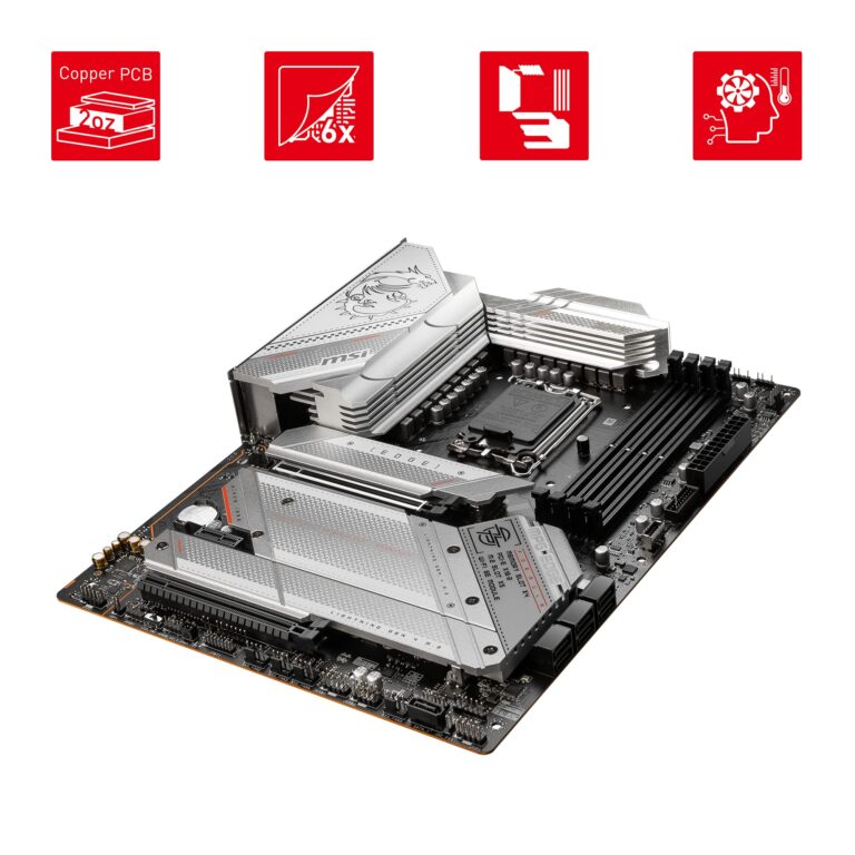 MSI MPG Z790 Edge WiFi Gaming Motherboard (Supports 12th/13th Gen Intel Processors, LGA 1700, DDR5, PCIe 5.0, M.2, 2.5Gbps LAN, USB 3.2 Gen2, Wi-Fi 6E, ATX) (Renewed) - Image 5