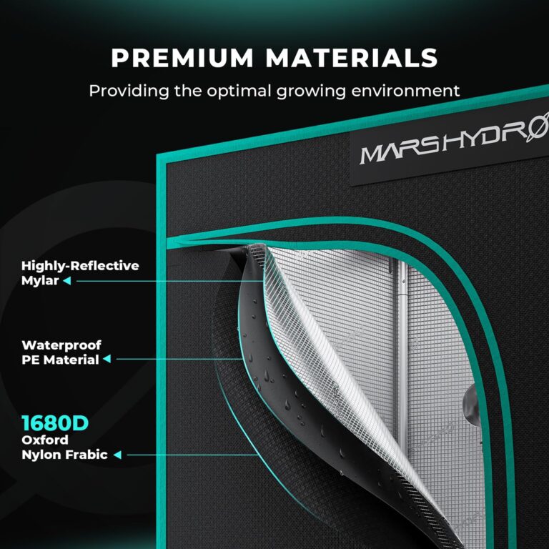MARS HYDRO 3.3x3.3 Grow Tent (39"x39"x71") & iFresh 6 Inch Smart Inline Fan Combo Kit, Indoor Plant Growing Set, Maximizes Plant Yield in Hydroponics or Indoor Gardening - Image 9