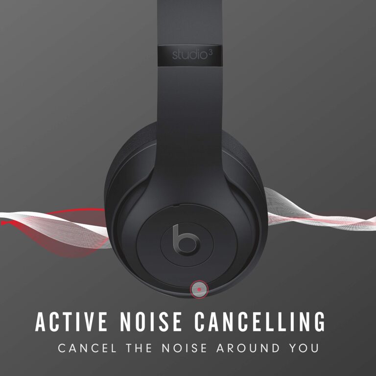 Beats Studio3 Wireless Noise Cancelling Over-Ear Headphones - Apple W1 Headphone Chip, Class 1 Bluetooth, 22 Hours of Listening Time, Built-in Microphone - Matte Black - Image 7