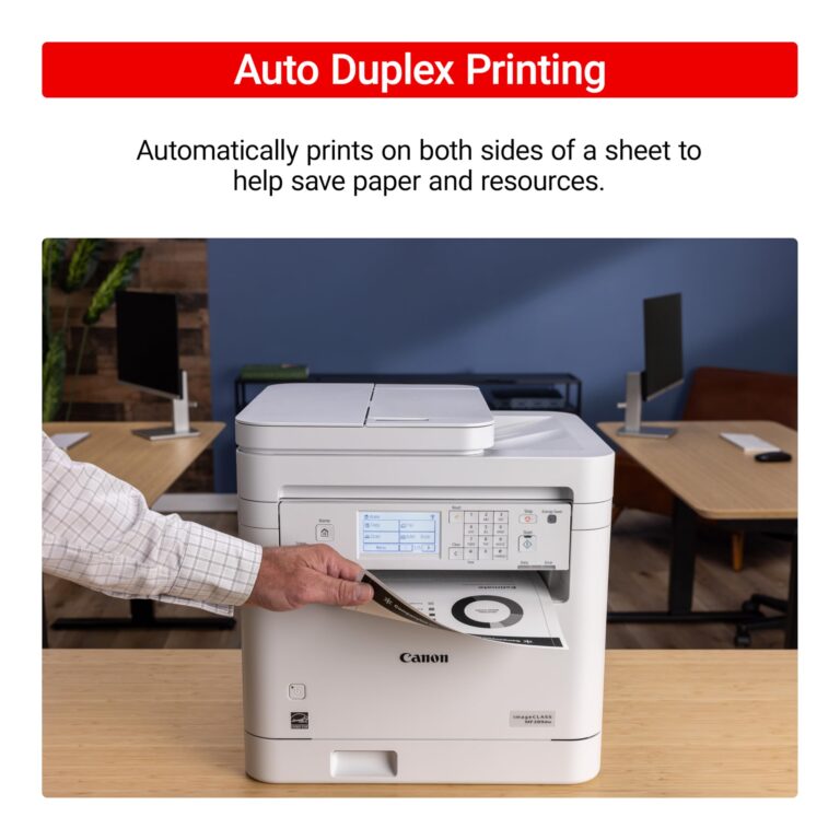 Canon imageCLASS MF289dw - Monochrome, Duplex, Wireless Laser Printer, All-in-One Print, Copy, Scan, Fax, Auto Document Feeder, 1 Year Limited Warranty, 35 PPM, White - Image 6