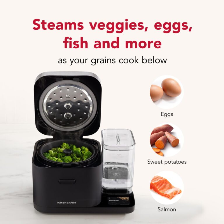 KitchenAid Grain and Rice Cooker 8 Cup with Automatically Sensing Integrated Scale + Water Tank, KGC3155BM - Image 5