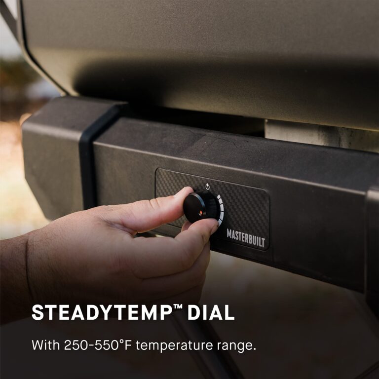 Masterbuilt® Electric Portable Charcoal Grill and Smoker with SteadyTemp Analog Temperature Control with 200 Cooking Square Inches in Black, Model MB20040722 - Image 5