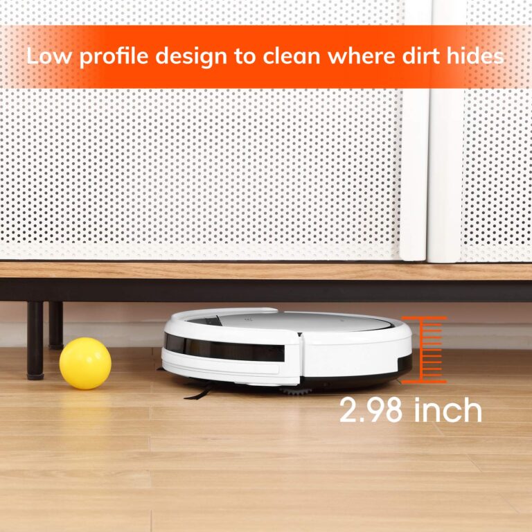 ILIFE V3s Pro Robot Vacuum Cleaner, Tangle-free Suction , Slim, Automatic Self-Charging Robotic Vacuum Cleaner, Daily Schedule Cleaning, Ideal For Pet Hair，Hard Floor and Low Pile Carpet,Pearl White - Image 4