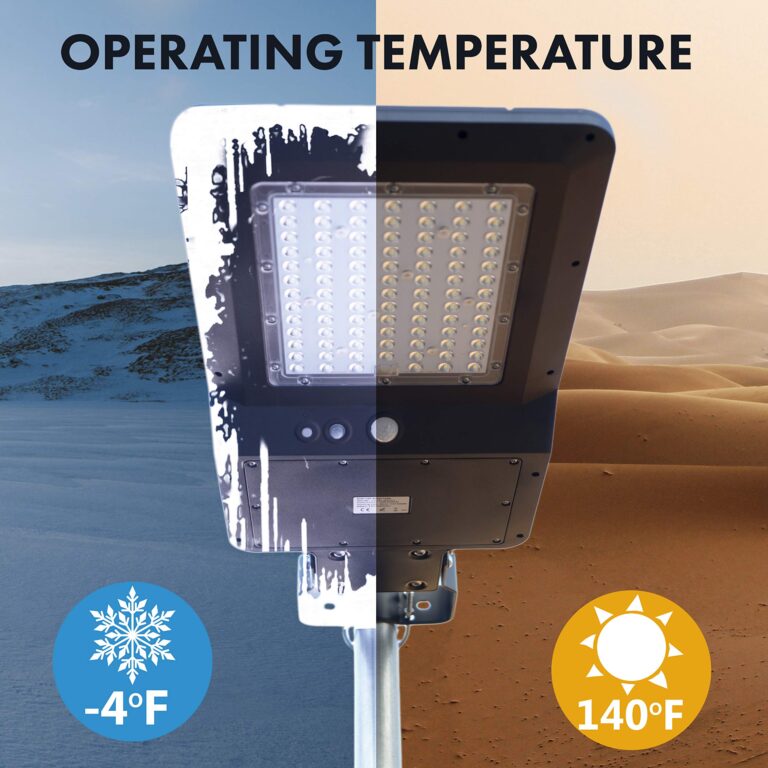 Wagan EL8592 4800 Lumens LED Integrated Solar Powered Street Lamp Flood Light With Remote Motion Sensor Waterproof Weatherproof Dusk to Dawn LED Light for Outdoor Garden Yard Path Parking Lot - Image 2