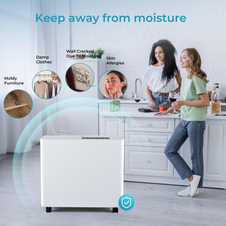 Euhomy 4500 Sq.Ft Energy Star Dehumidifier for Basement with Drain Hose,50 Pint to 110 Pint Large Dehumidifier with 1.59 Gallon Water Tank and Auto Shut-off and 4 Operation Modes for Home - Image 6