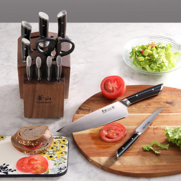 Cangshan HELENA Series German Steel Forged Knife Block Set (12-Piece, Black), Oprah's Favorite Things 2023 - Image 4