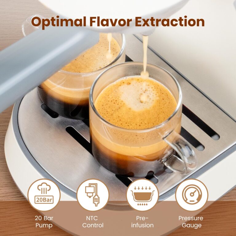 Gevi Super-Automatic Espresso Machine 20 Bar with Grinder, Professional Espresso Maker with 35 Precise Grind Settings Burr Coffee Grinders Combos, Gift for Coffee Lover - Image 8