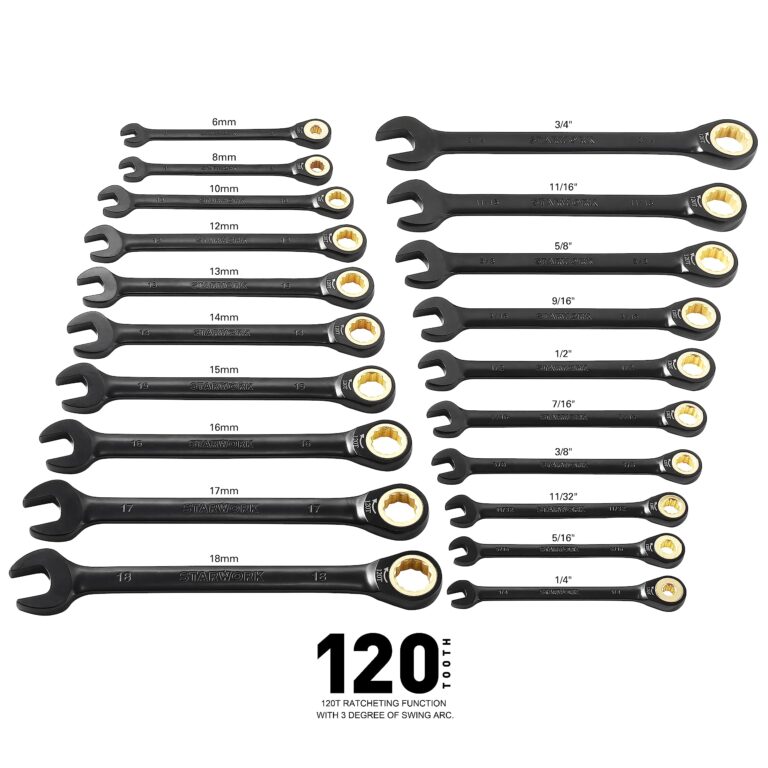 STARWORK TRUE MECHANIC 303-Piece Mechanics Tool Set, 120T Ratcheting Wrench, Professional, SAE/Metric - Image 4