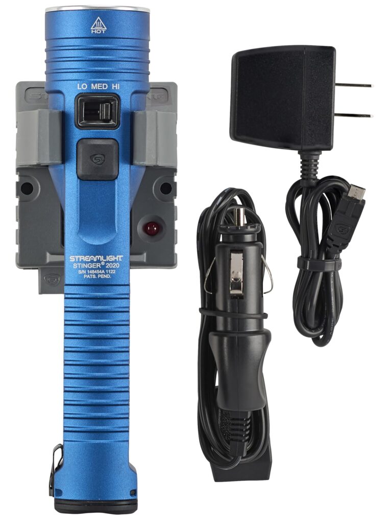 Streamlight 78131 Stinger 2020 2000-Lumen Rechargeable Professional Flashlight with 120V AC/12V DC 1 Holder Charger, Blue - Image 5