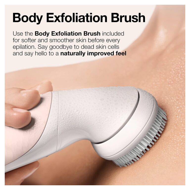 Braun Epilator Silk-épil 9 9-030 with Flexible Head, Facial Hair Removal for Women and Men, Hair Removal Device, Shaver & Trimmer, Cordless, Rechargeable, Wet & Dry, Beauty Kit with Body Massage Pad - Image 4