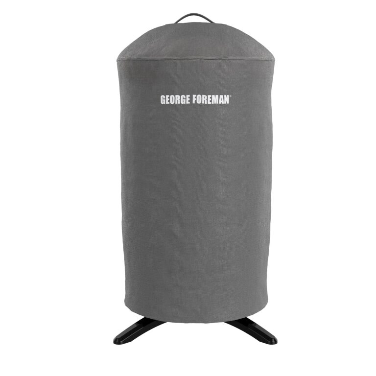 George Foreman Indoor/Outdoor Electric Grill (15-Serving) and George Foreman GFA0240RDCG Round Grill Cover - Image 4