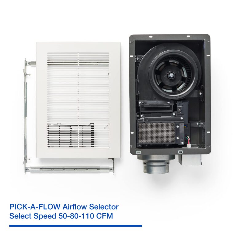 Panasonic FV-0511VH1 WhisperWarm DC Bathroom Fan with Heater - Simplified Ventilation and Heat - 50-80-110 CFM - Image 6