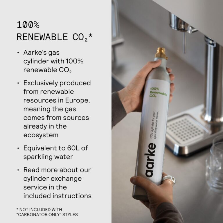 aarke Carbonator lll, Sparkling & Carbonation Water Machine, Stainless Steel with PET BPA-Free Reusable Bottle Volume 800 mL (Sand) - Image 2