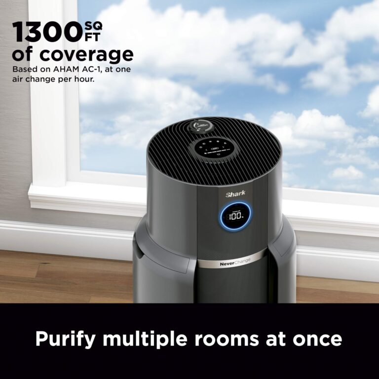 Shark Air Purifier for Home with NeverChange HEPA Air Filter, 1300 sq. ft. for Powerful Multi-Room Purification, 5-Year Filter, Filters Smoke, Captures 99.98% of Particles & Dust, HP301 - Image 12