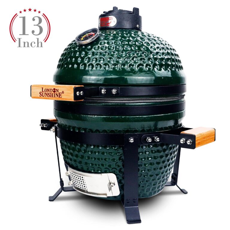 London Sunshine Ceramic Charcoal BBQ Kamado Griller - Portable Tabletop The Cadet Series Smoker - Image 7