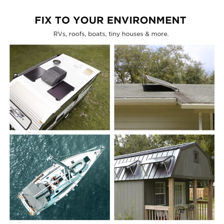 EF ECOFLOW 100W 12V Solar Panel, High Efficiency Monocrystalline PV Modules, IP68 Waterproofing, Ideal for RV& Marine Rooftop, Farm Battery, Power Kits & Ecosystem - Image 3