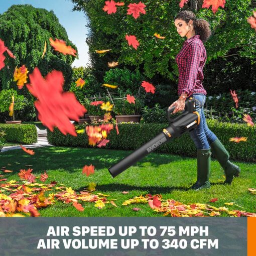 WORX 20V Power Share Cordless Hedge Trimmer & String Trimmer + Leaf Blower Bundle with Battery and Charger - Image 2