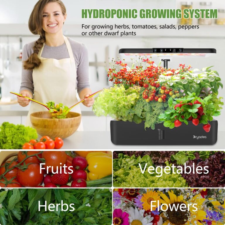 Hydroponics Growing System Indoor Garden - DRYADES 44 Pods Herbs Garden Kit Indoor with LED Grow Light Grow Anything Plants Germination Kit (No Seeds) Harvest Vegetable Lettuce for Home Kitchen - Image 2