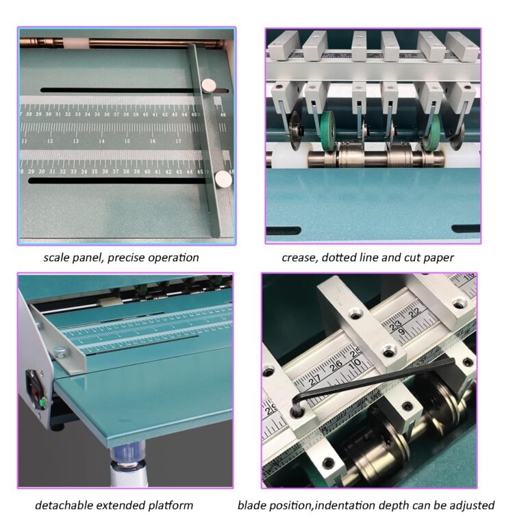 INTBUYING Electric Paper Creasing Machine 110V 3 in 1 Creaser with Extend Bench 18 Inch Paper Creaser Folding Machine - Image 8