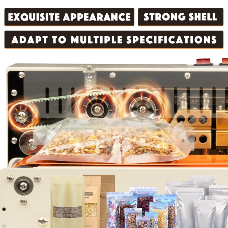 U.S. SOLID Continuous Bag Band Sealer Tabletop Sealing Machine, Automatic Horizontal Band Sealer with Digital Temperature Control for 0.02-0.08mm PVC Bags Films Stamp Coding 110V - Image 3
