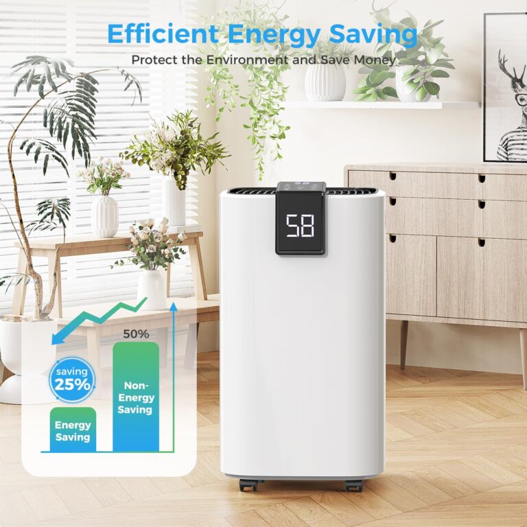 4000 sq.ft Dehumidifier for Basement, Trazico 45 Pint Dehumidifiers for Home with Drain Hose, Smart Humidity Control, 24H Timer, Auto Defrost, Ideal for Large Room, Bathroom, Bedroom, Garage, Black - Image 7