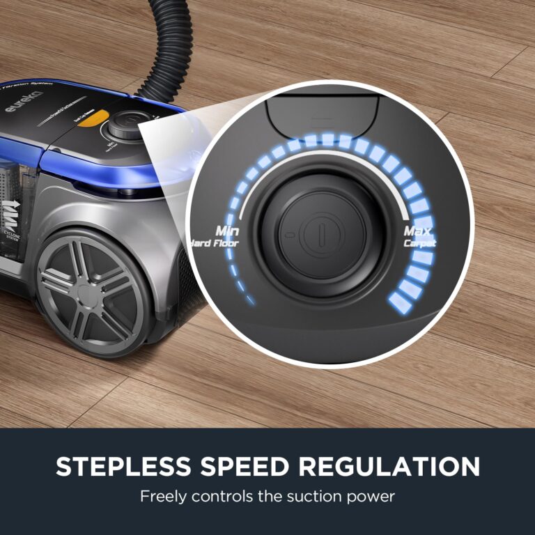 Eureka Bagless Canister Vacuum with Washable HEPA Filter, 16KPA Suction for Carpets/Hard Floors, Compact Design with 3 Cleaning Tools, 2-Motor Household Vacuum, Lightweight and Easy Maneuverable - Image 2