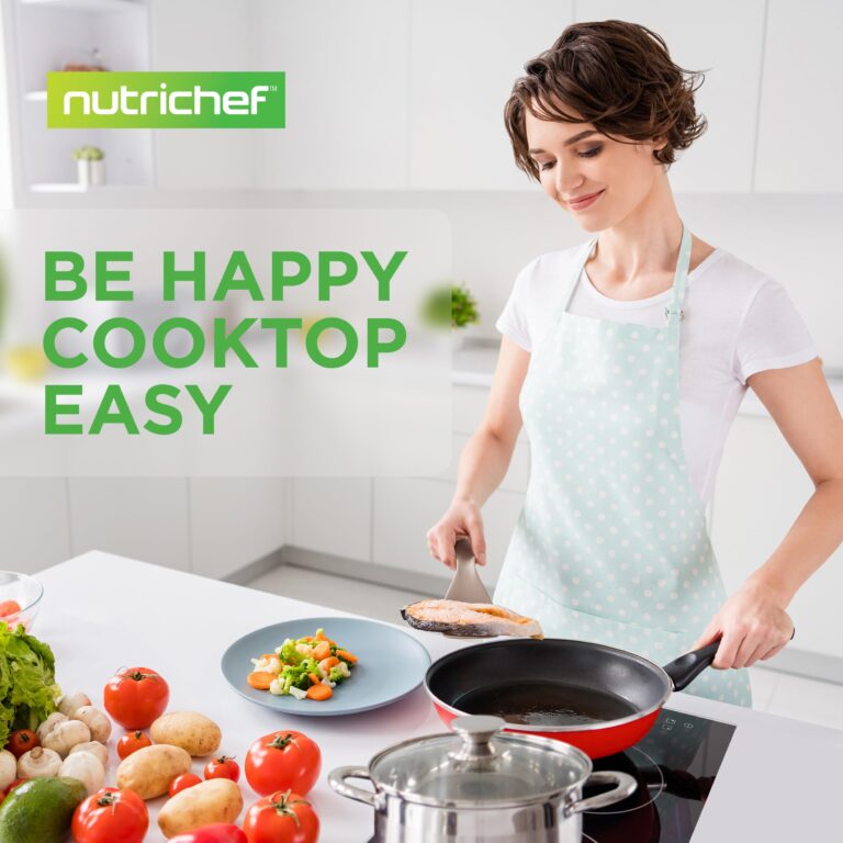 NutriChef Induction Cooktop 2 Burner, Electric Stove - Adjustable Temperature, Digital Touch Sensors, Stain-Resistant/Easy-to-Clean, Induction Hot Plate, 20 x 11 Inch - 1800 Watt - Image 2