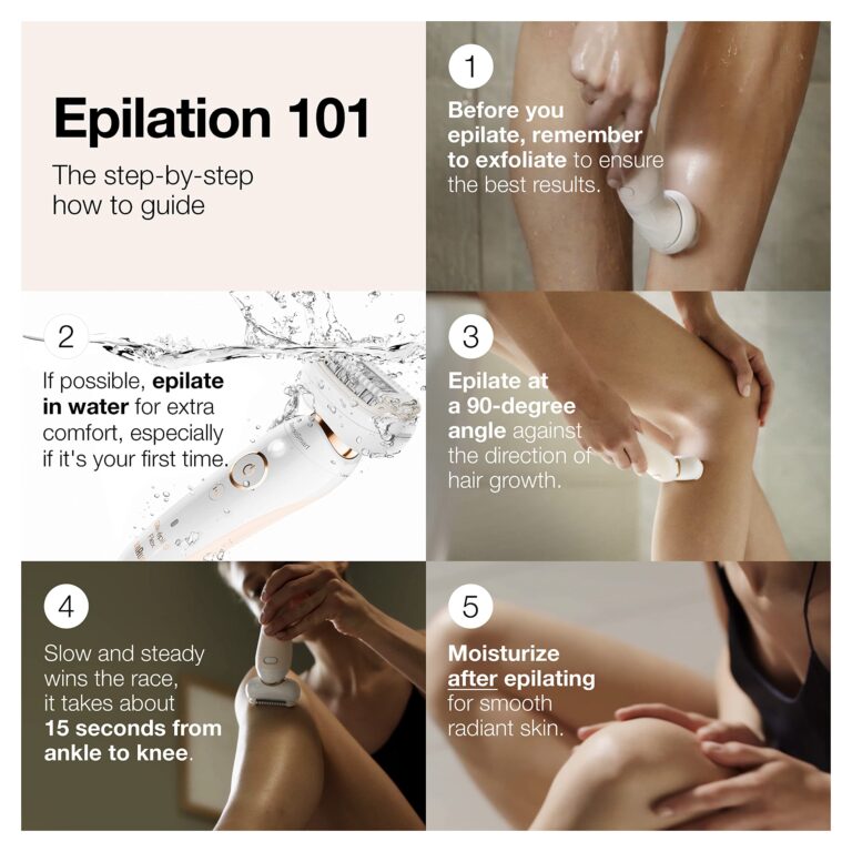 Braun Epilator Silk-épil 9 9-030 with Flexible Head, Facial Hair Removal for Women and Men, Hair Removal Device, Shaver & Trimmer, Cordless, Rechargeable, Wet & Dry, Beauty Kit with Body Massage Pad - Image 2