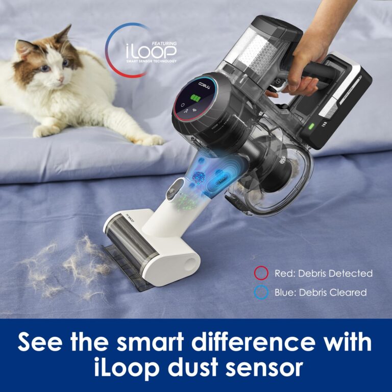 Tineco Pure ONE S11 Cordless Vacuum Cleaner, Smart Stick Handheld Cleaner Strong Suction & Lightweight, Cordless Handheld Vacuum Deep Clean Hair, Hard Floor, Carpet, Car (Pure ONE S11 Grey) - Image 4