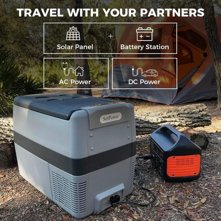 Setpower AJ40 Portable Refrigerator with Cover 42 Quart Electric Cooler 12 Volt Refrigerator Car Fridge Car for Truck Van RV Camping Travel Fishing - Image 6