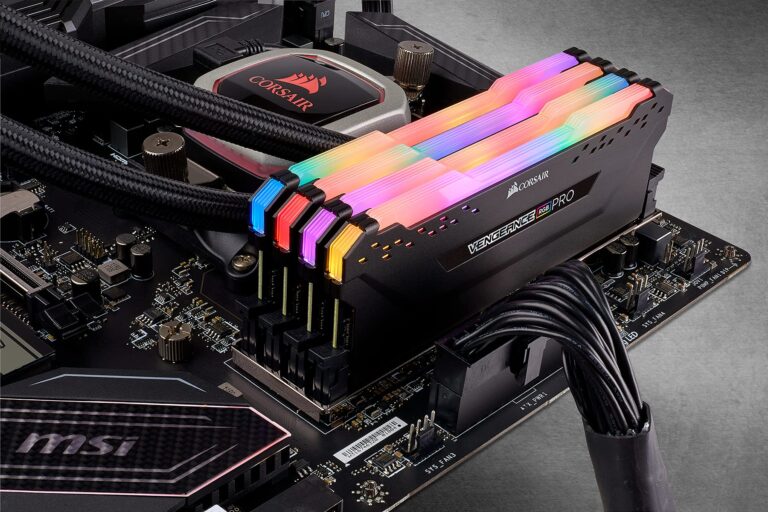 Corsair Vengeance RGB Pro 64GB (4x16GB) DDR4 3200 (PC4-25600) C16 Desktop Memory – Black - Image 2