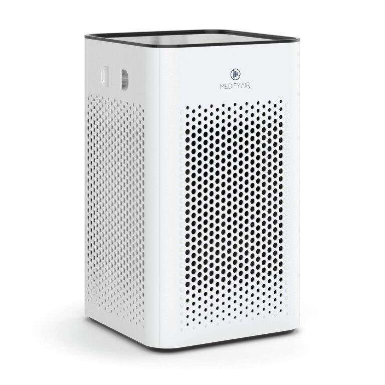 Medify MA-25 Air Purifier with True HEPA H13 Filter | 825 ft² Coverage in 1hr for Allergens, Smoke, Wildfires, Odors, Pollen, Pet Dander | Removal to 0.1 Microns | White, 1-Pack
