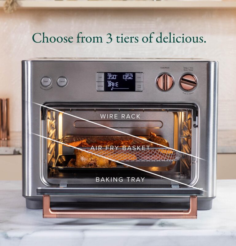 Café Couture Oven with 14 essential cooking modes, including Air Fry, CrispFinish, Bake, Broil, Roast, Toast, Pizza, WiFi & Smart Connected, Voice Control, Countertop Small Appliances, Steel Silver - Image 5